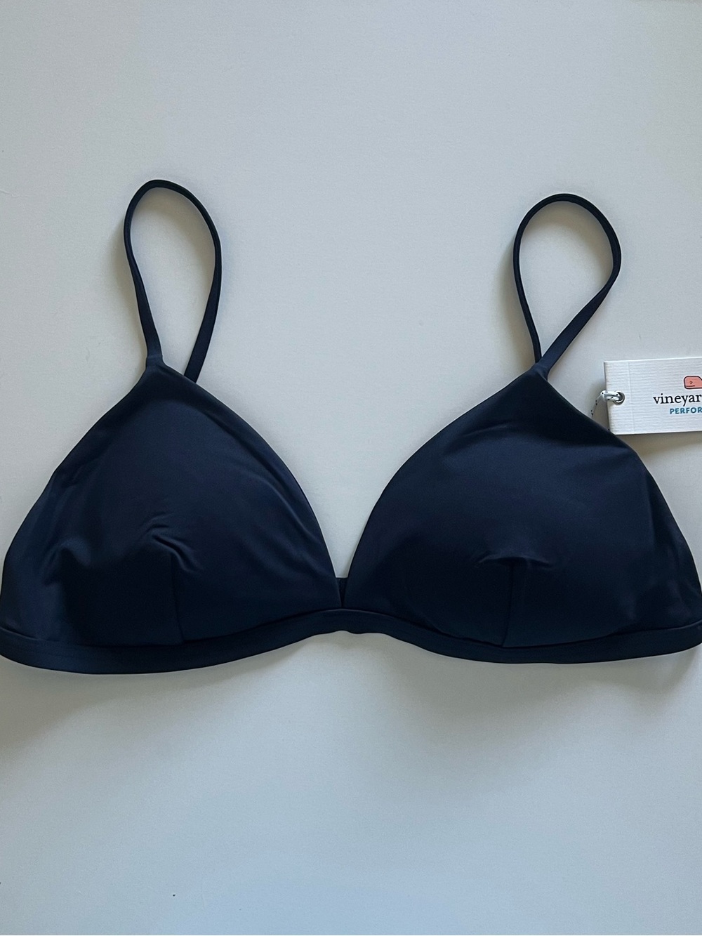 {Vineyard Vines} Brand New Triangle Bikini Top in Nautical Navy